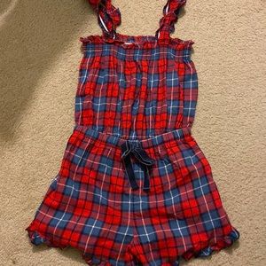 New with tags, red and blue plaid Aerie sleepwear, XS